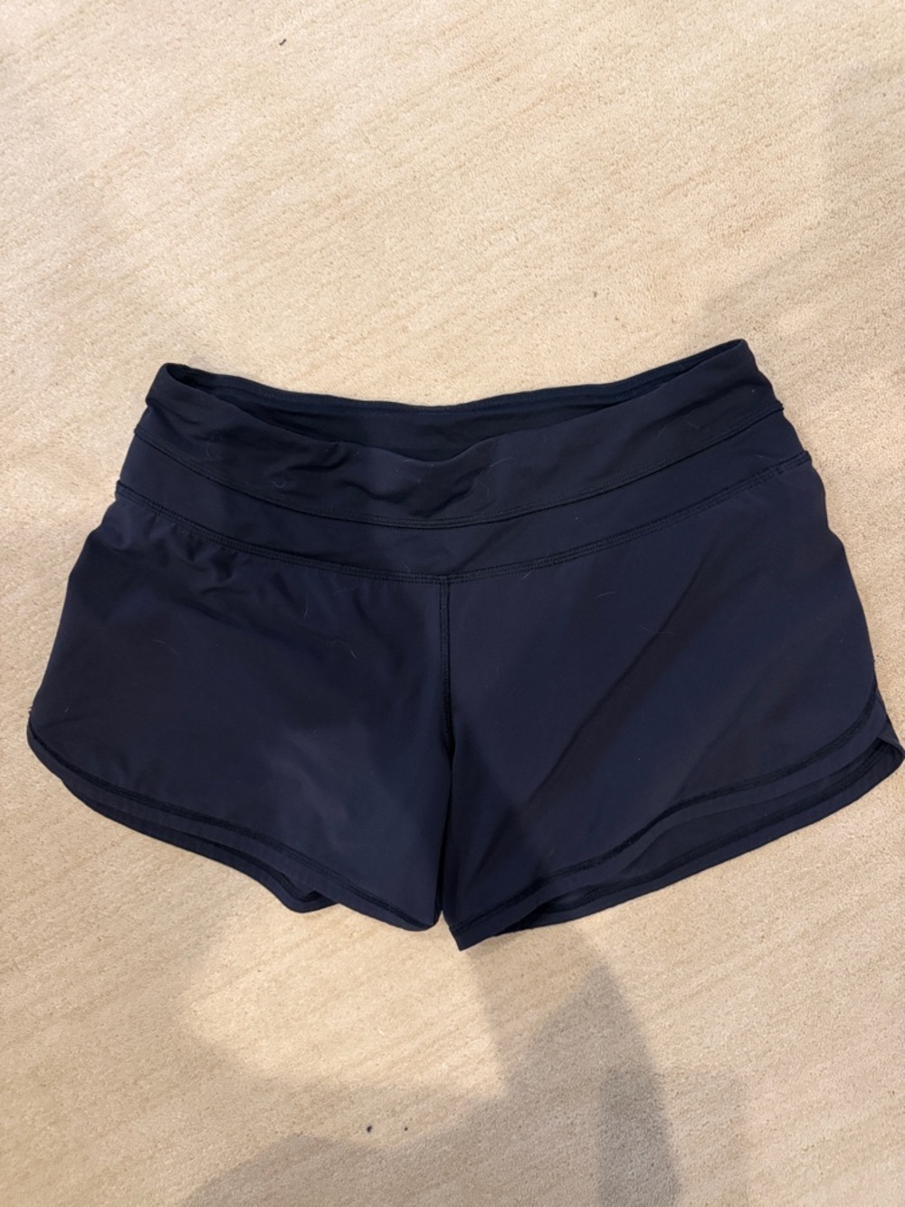 lululemon athletica black High-Waist Athletic Shorts. Like new.